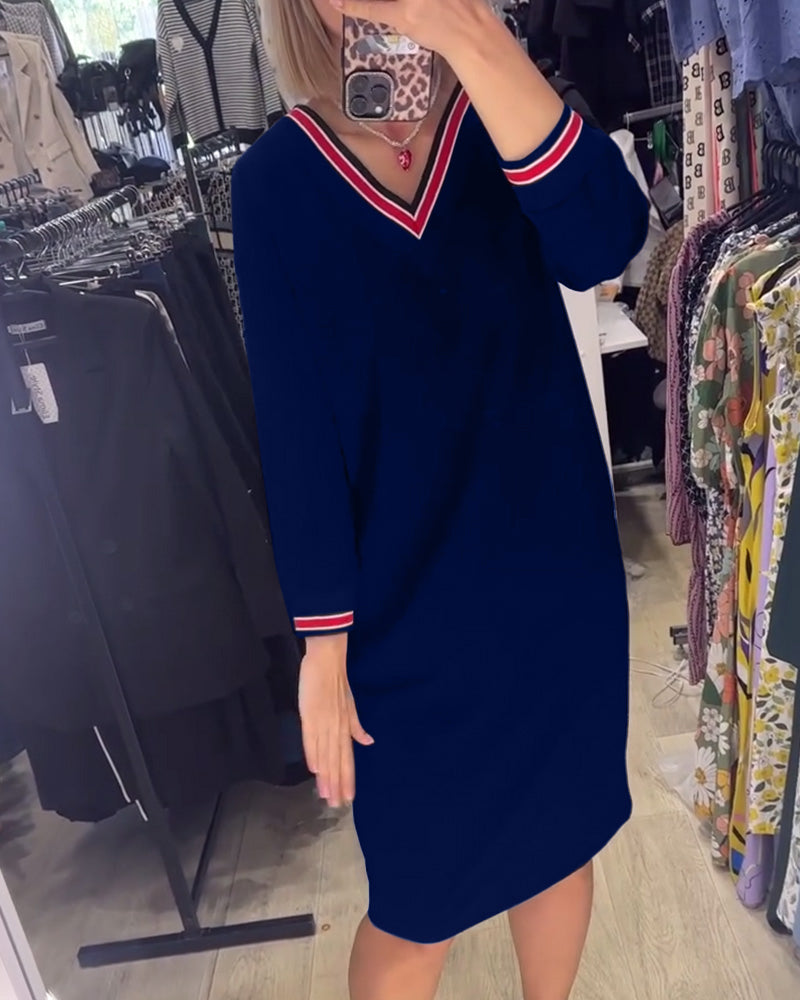 Amelia’s Charm™ Elegantní svetrové šaty s kapsami